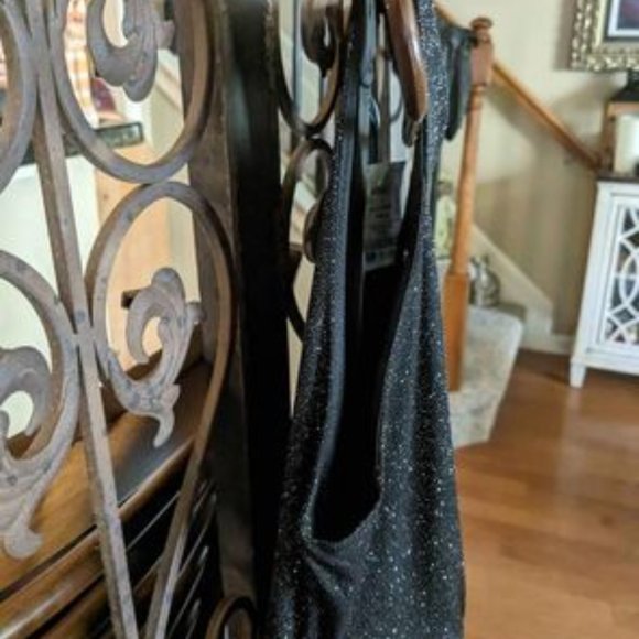 Stunning New Glittery Black Evening Dress - Picture 9 of 10